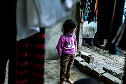 トルコ難民の少女（写真：川畑嘉文）