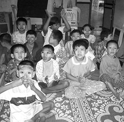 ヤンゴンの「子どもの家」の子どもたち