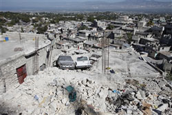 ハイチ大地震で崩壊した建物
