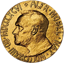 ノーベル平和賞メダルの写真