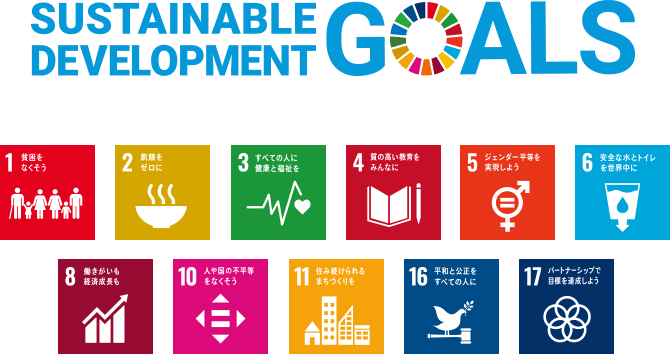 SDGsの開発目標のロゴ