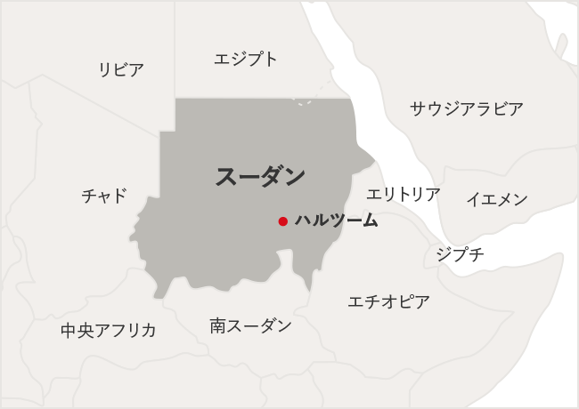 スーダンの地図
