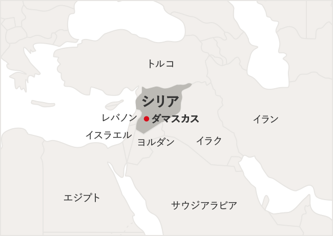 シリアの地図