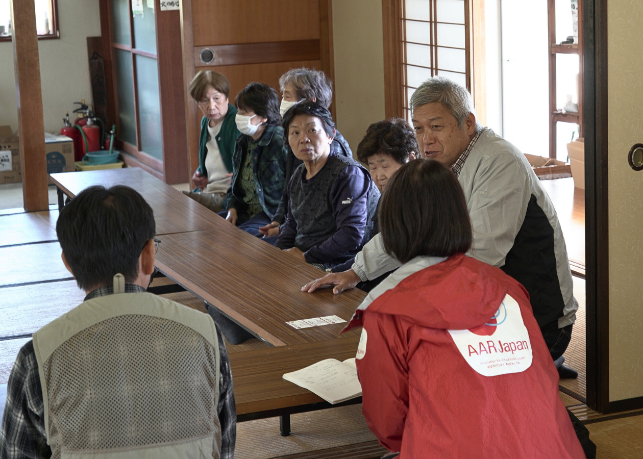 金蔵地区集会場での写真