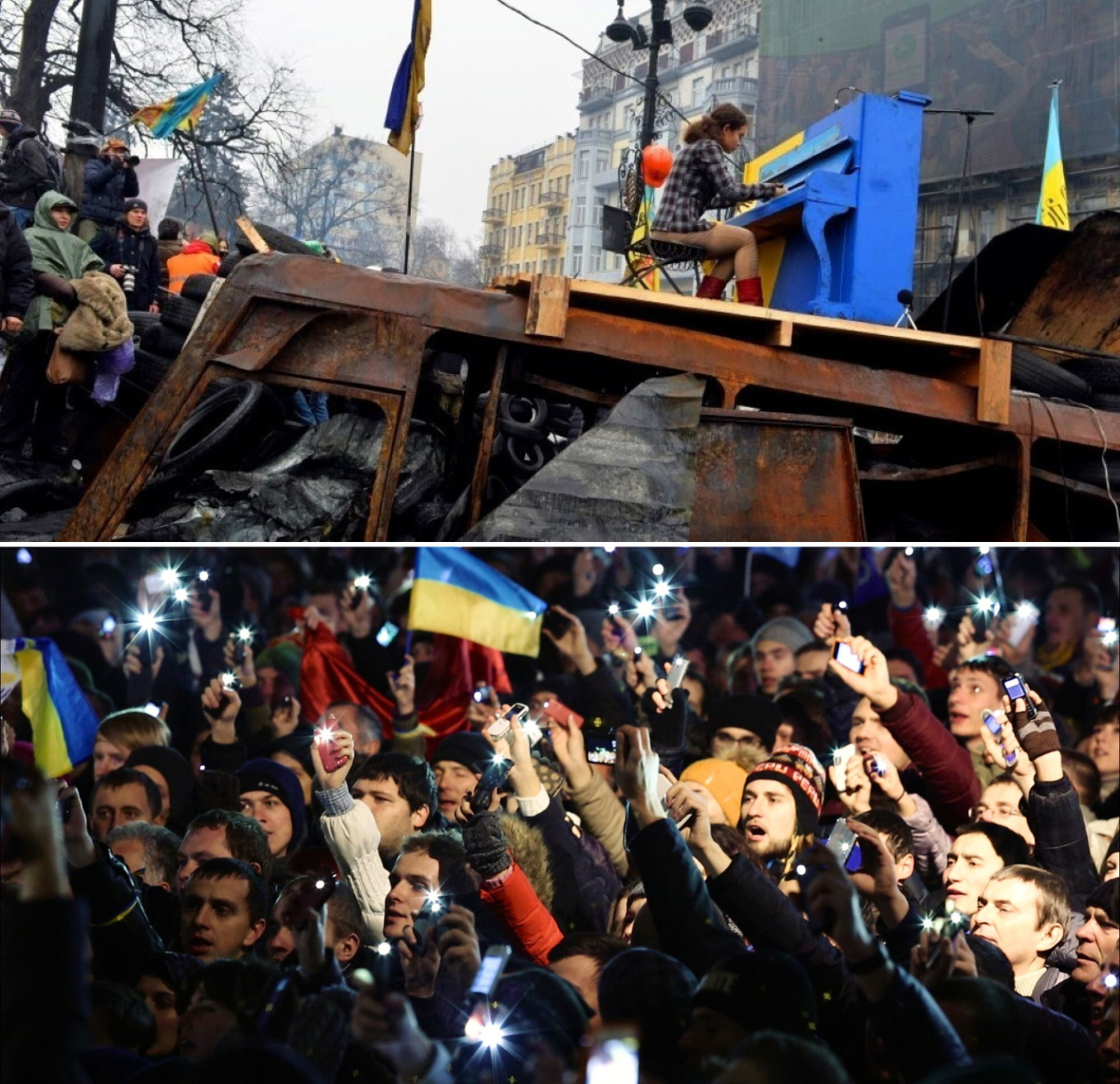 『ピアノ―ウクライナの尊厳を守る闘い―』の一幕