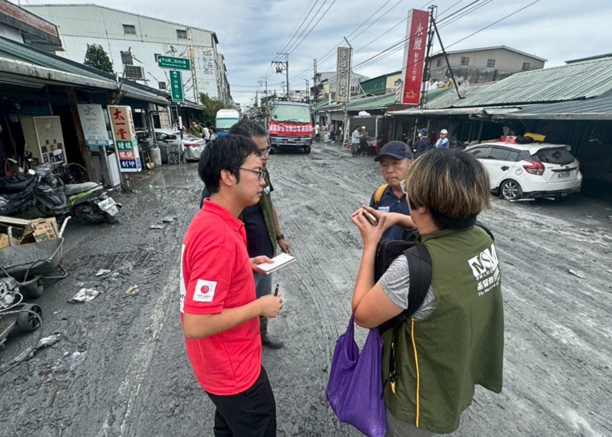 被災地入りの様子