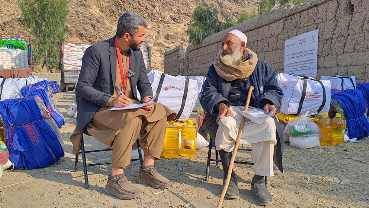 インタビューの様子